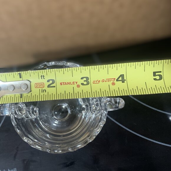 Vintage retired Fostoria Century Creamer, Sugar bowl Tray Set Pressed glass - Picture 9 of 14